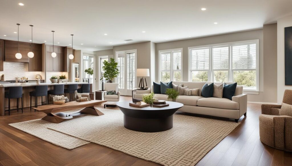 Luxury Living Room Flooring